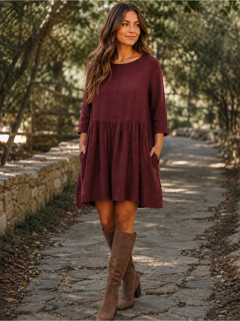 Rachel Pally Linen Blend Oversized Ruthie Dress XS/S